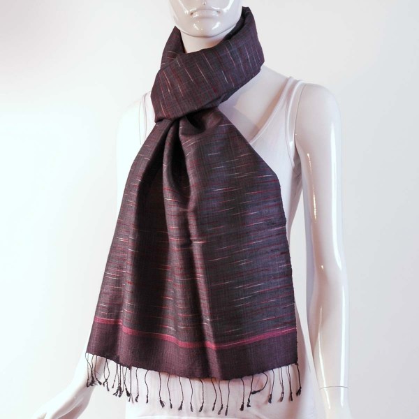 Handgewebter Schal aus Baumwolle